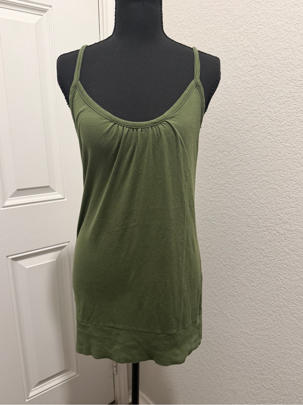 Michael Stars Olive Green Ruched Tank Tunic Top – One Size